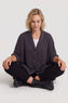 Carleen Batwing Cotton Jacket Charcoal – image 1 of 4