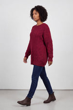 Tamsin Knitted Jumper Wine Wine - Tamsin Knitted Jumper Wine – image 1 of 4