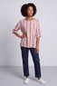 Kalia Stripe Linen Top Pink – image 1 of 6