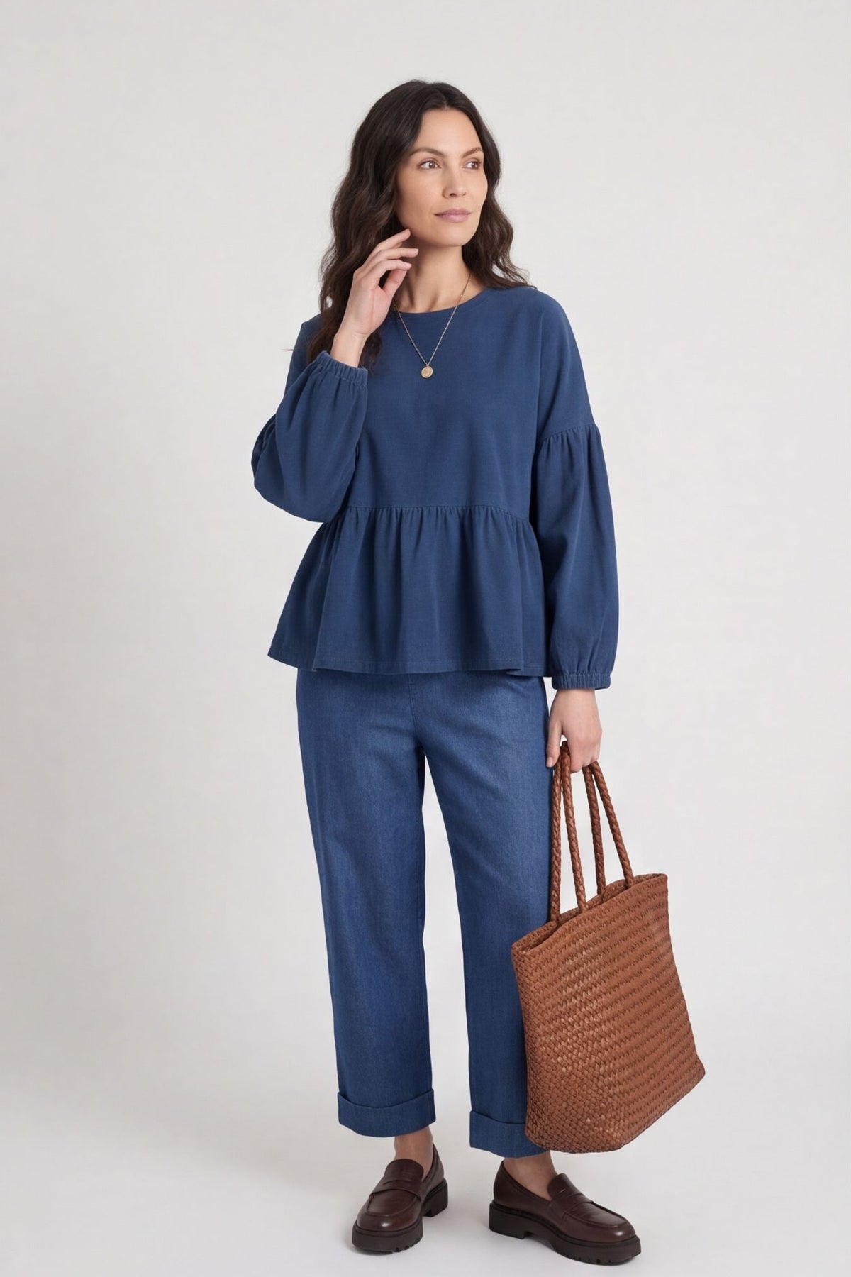 Bella Needlecord Tiered Top – image 1 of 6