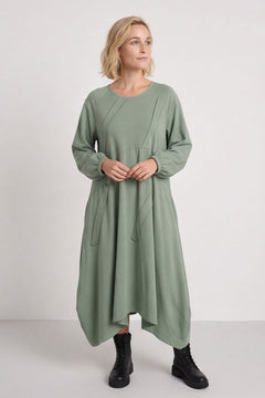 Netta Cotton Dress Sage Green – image 1 of 5