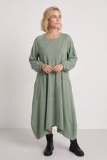 Netta Cotton Dress Sage Green Sage Green - Netta Cotton Dress Sage Green – image 1 of 5