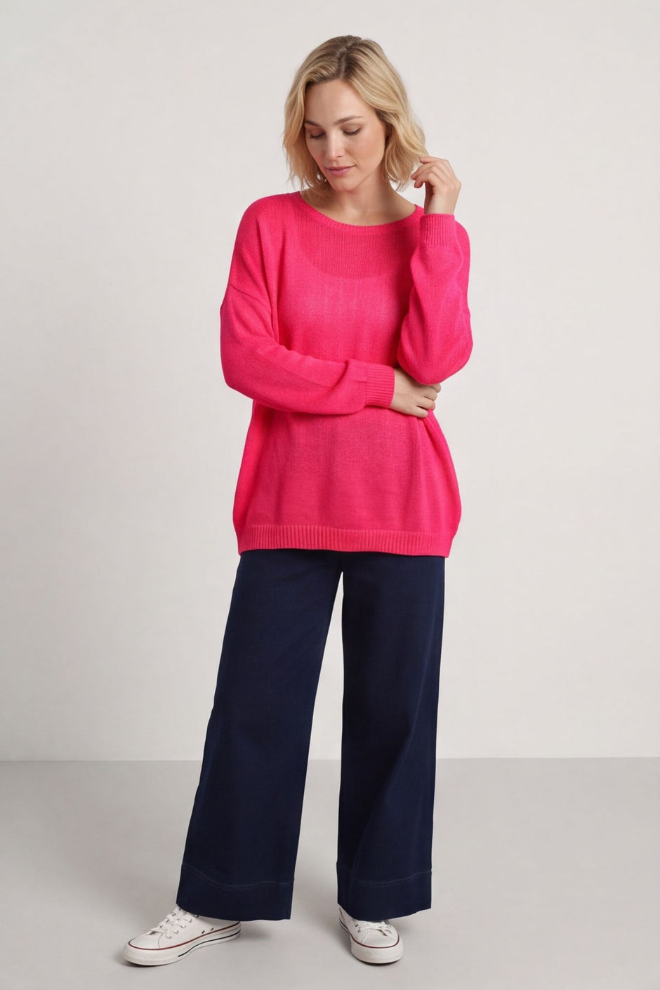 Bamburgh Knit Top Hot Pink – image 1 of 6