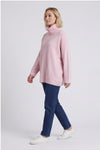 Jude Polo Neck Knitted Jumper Pink – image 1 of 4