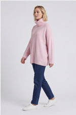Jude Polo Neck Knitted Jumper Pink Pink - Jude Polo Neck Knitted Jumper Pink – image 1 of 4