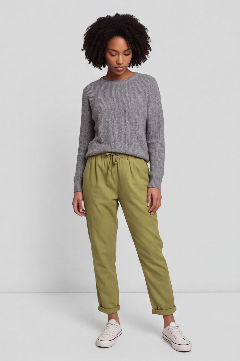 Joetta Trousers Olive – image 1 of 6