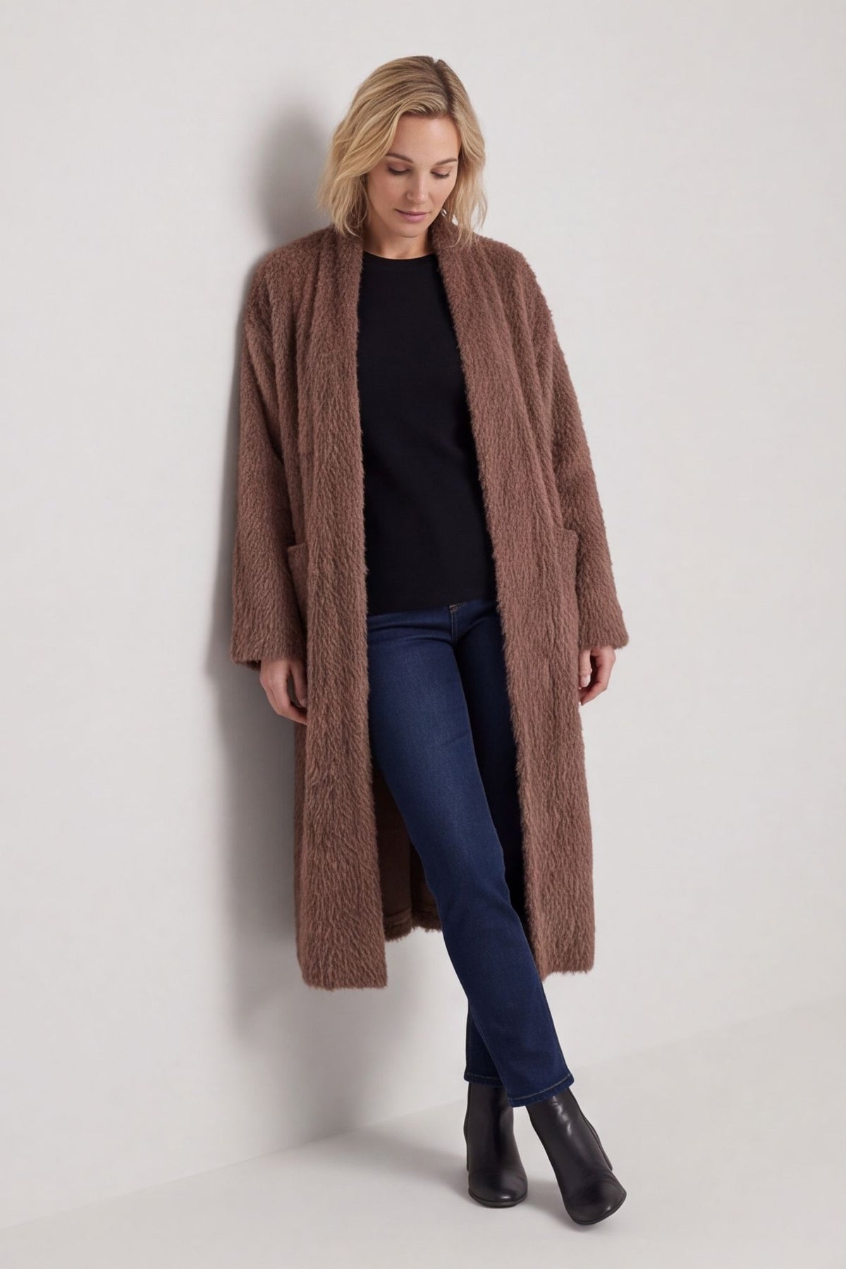 Stevie Soft Brushed Longline Jacket – image 1 of 5