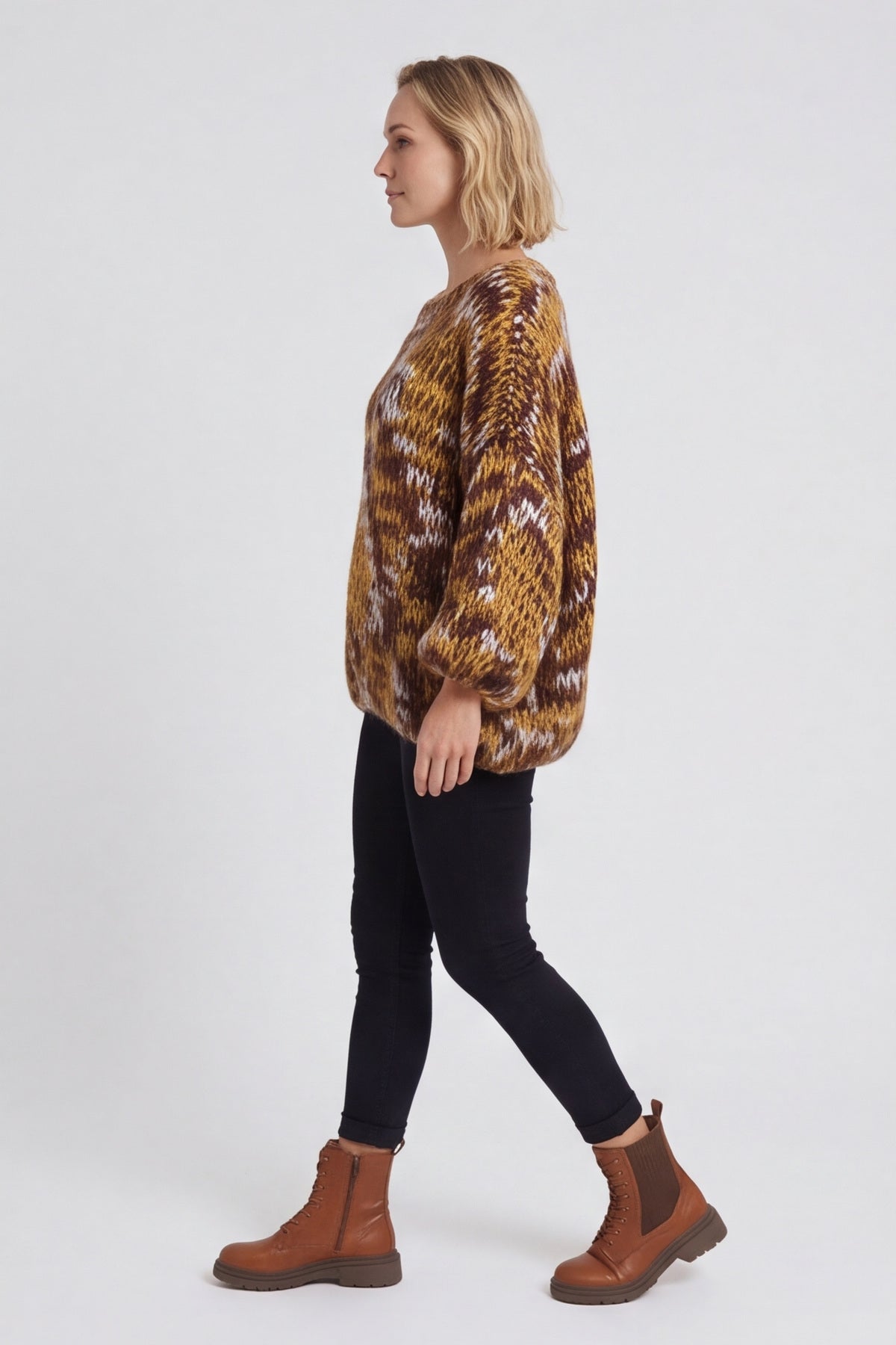 Leatrice Knitted Jumper Nutmeg – image 1 of 4