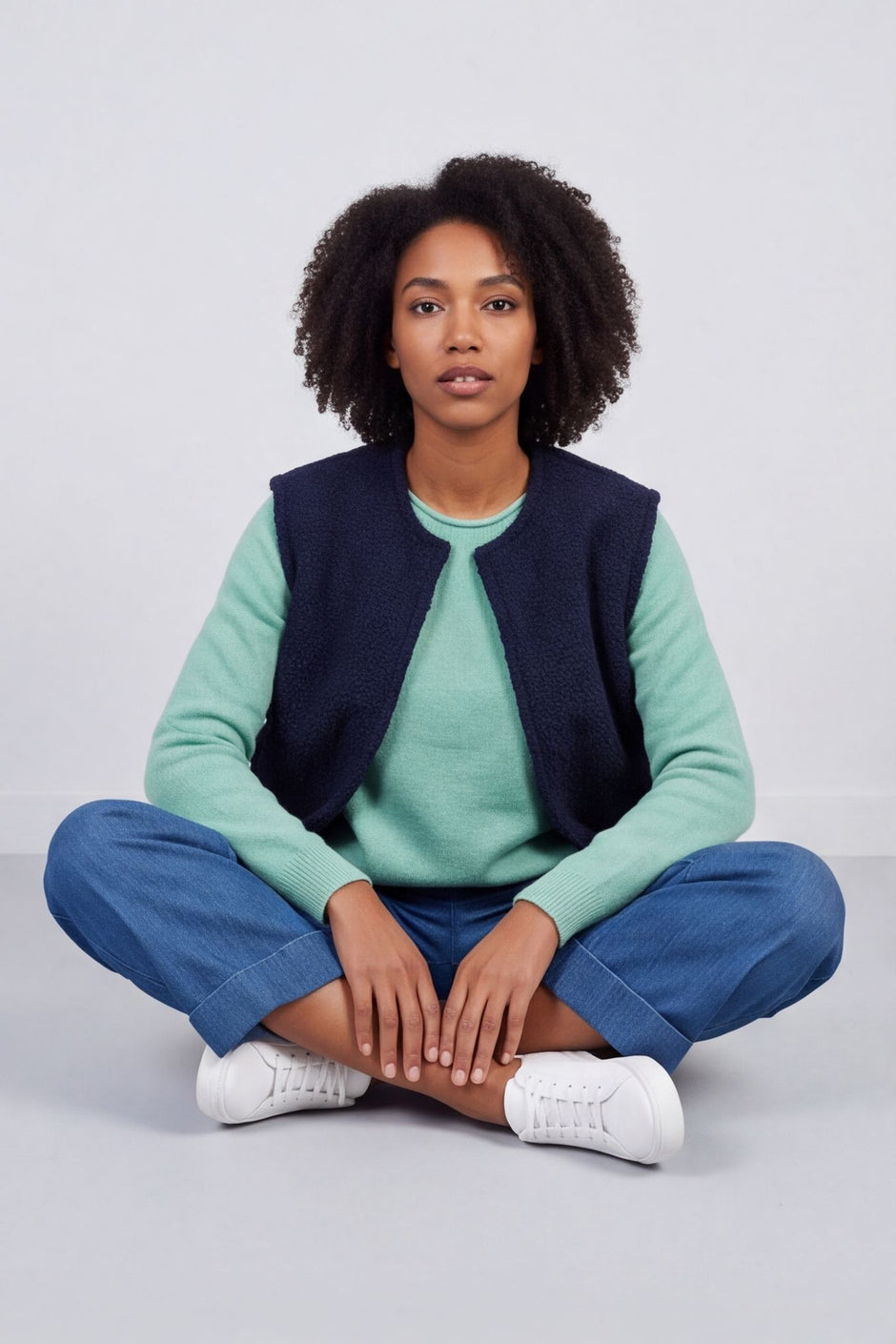 Tessa Bouclé Gilet – image 1 of 6