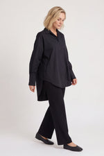 Natalie Cotton Shirt Black Black - Natalie Cotton Shirt Black – image 1 of 6