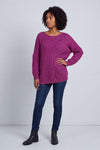 Tamsin Knitted Jumper Berry – image 1 of 5