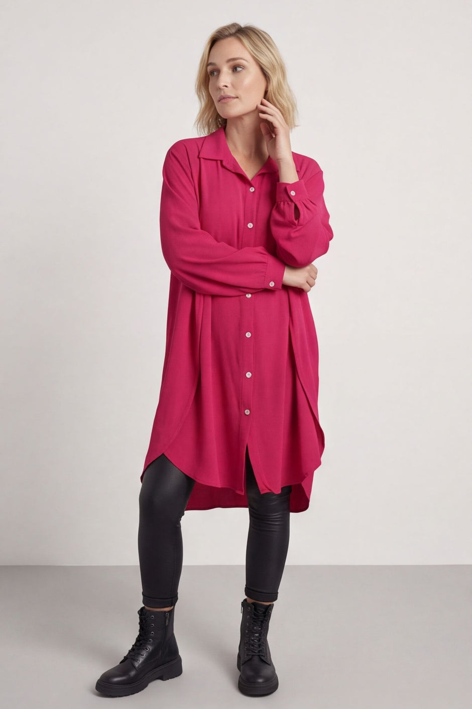 Eulalia Shirt Hot Pink – image 1 of 4