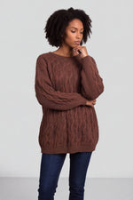 Tamsin Knitted Jumper Cocoa Cocoa - Tamsin Knitted Jumper Cocoa – image 1 of 5