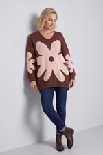 Joan Flower Jumper Cocoa Cocoa - Joan Flower Jumper – image 1 of 6