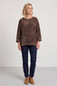 Doreen Print Needlecord Top Nutmeg – image 1 of 6