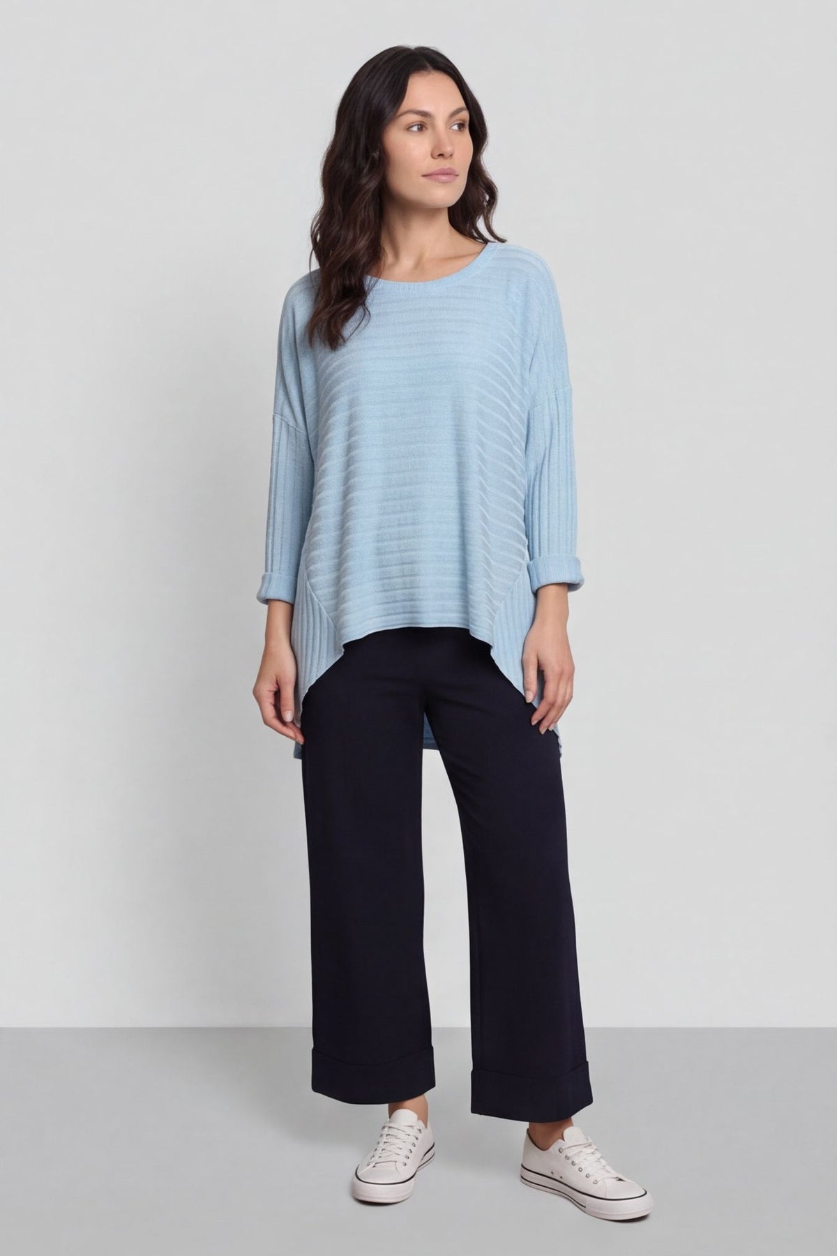 Allissa Knit Top Light Blue – image 1 of 4