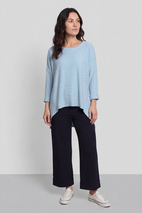 Allissa Knit Top Light Blue – image 1 of 4