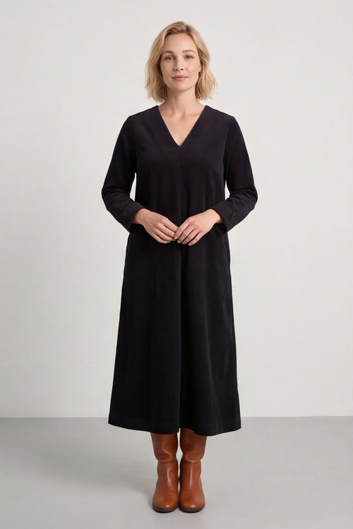 Cerys Cord Pocket Dress Black – image 1 of 6