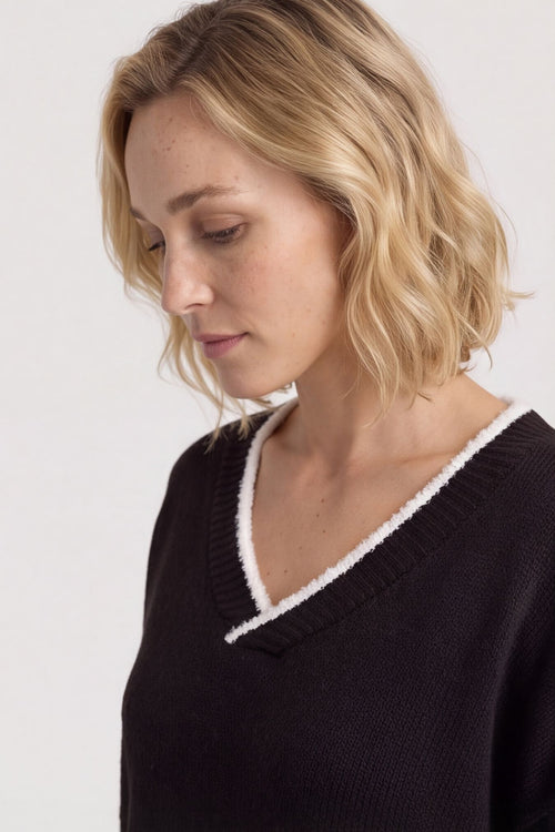Emma Knitted Jumper Black – image 1 of 6