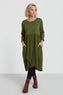 Regana Cotton Dress Olive – image 1 of 5