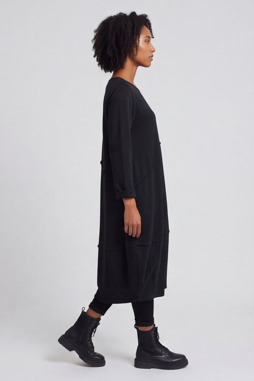 Minnie Seam Detail Cotton Tunic Black – image 1 of 6