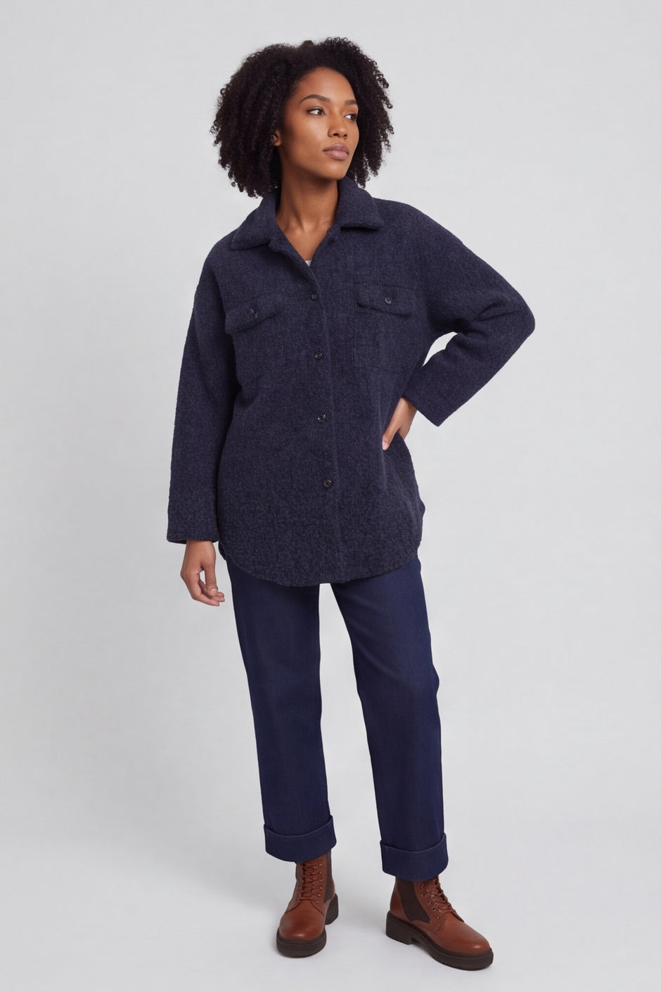 Brylee Jacket Navy – image 1 of 6