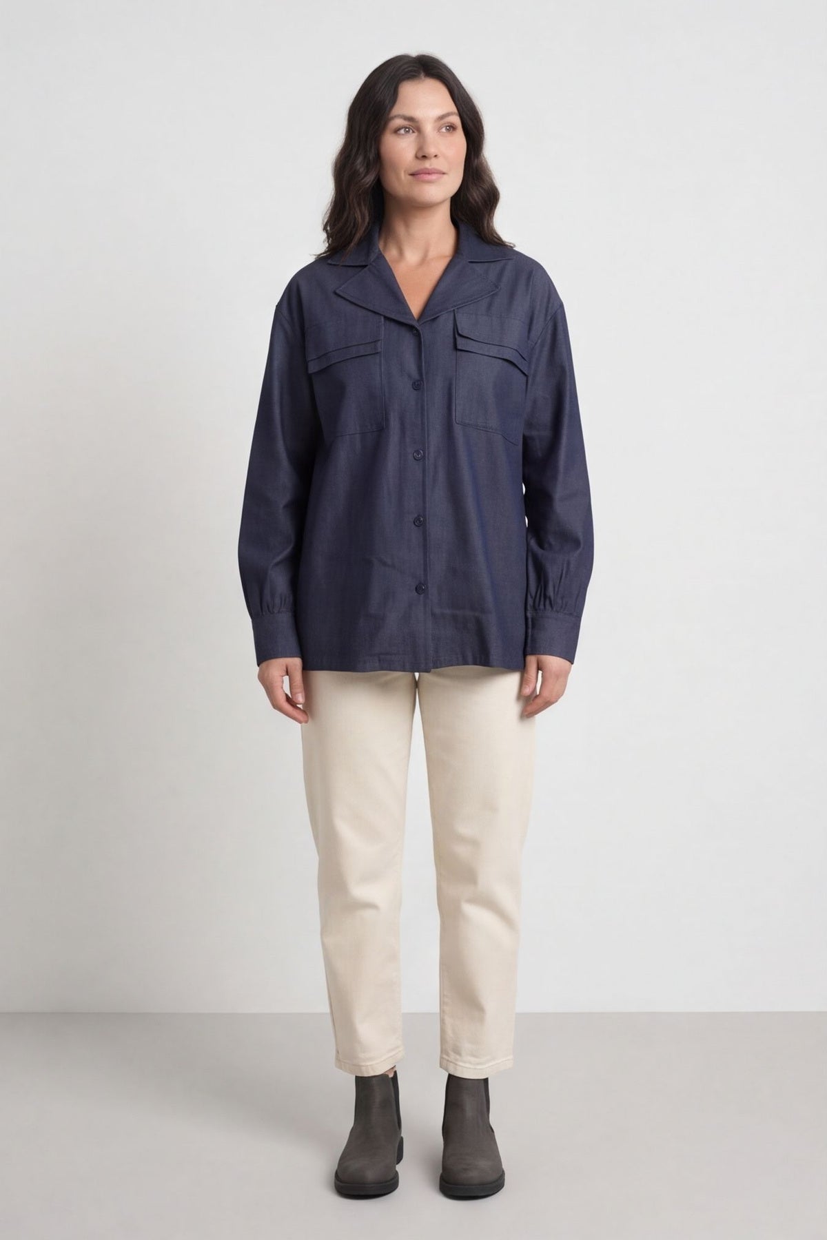 Dayna Denim Jacket Dark Denim – image 1 of 5