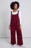 Kinley Pocket Cotton Jumpsuit Wine – image 1 of 5