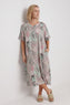 Mavis Floral Linen Dress Mocha – image 1 of 6