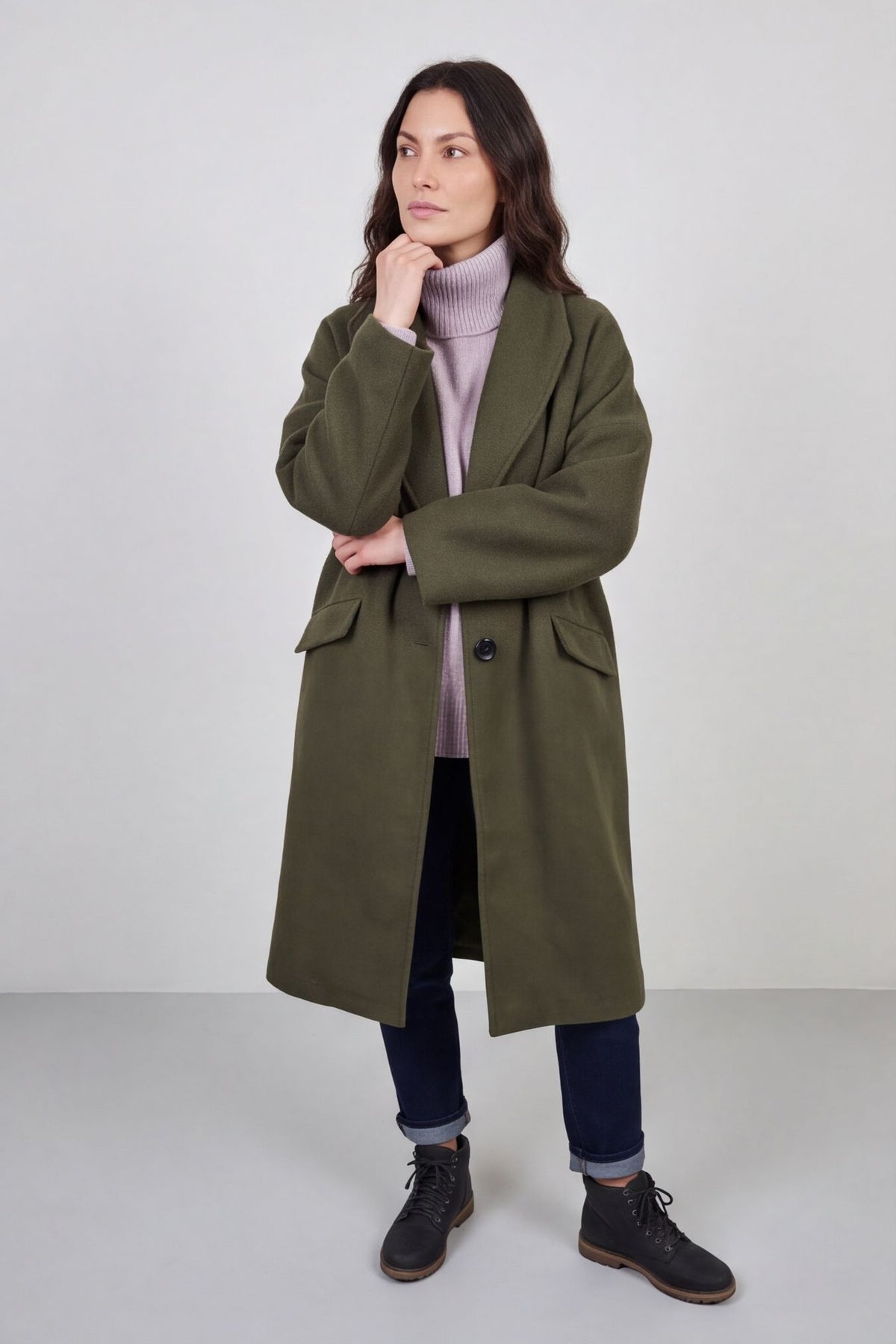 Helen Coat Khaki – image 1 of 6