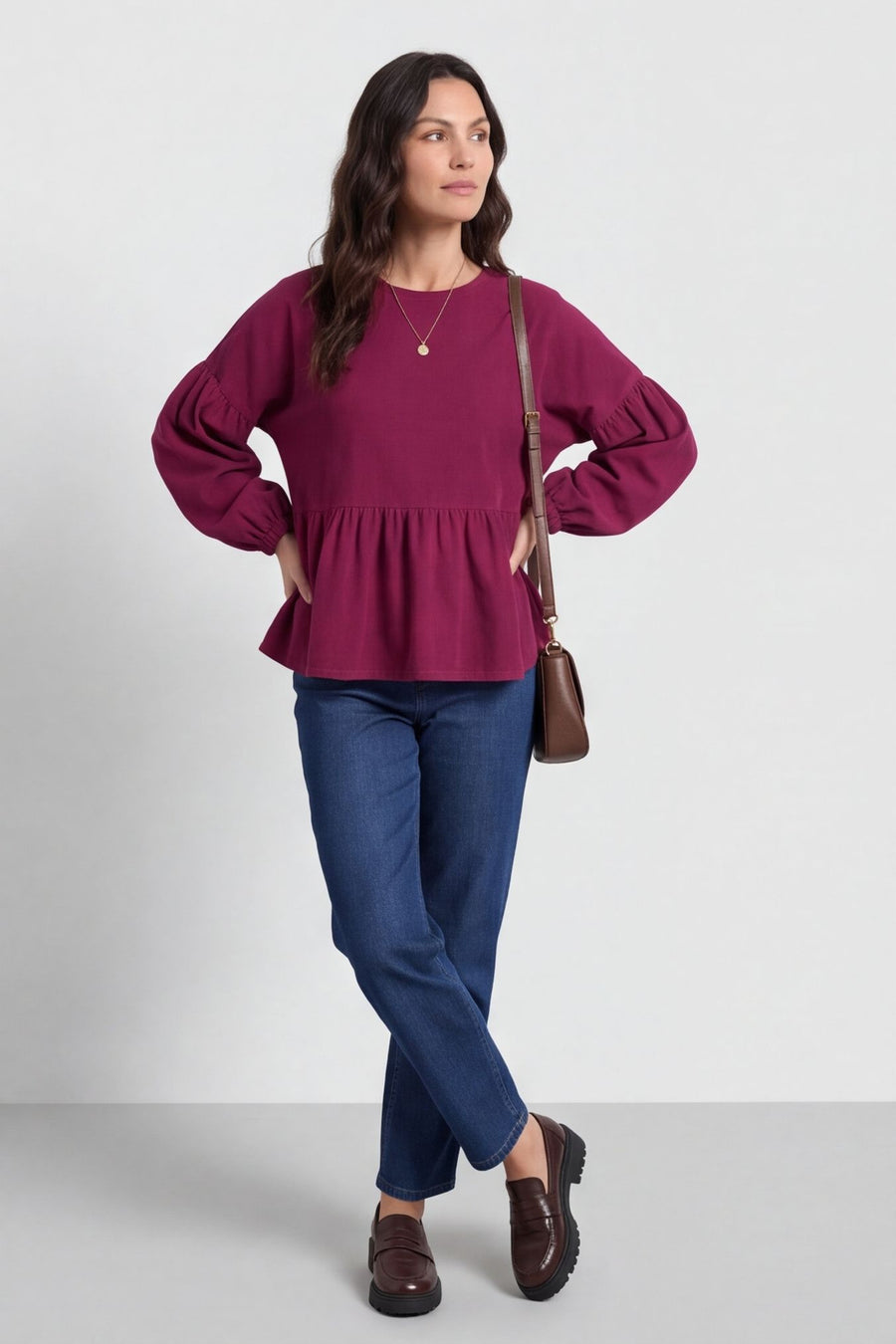 Bella Needlecord Tiered Top – image 1 of 6