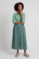 Maia Stripe Linen Dress Mint/Linen, Cotton - Maia Stripe Linen Dress – image 1 of 5