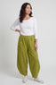 Jerilyn Cotton Trousers Olive – image 1 of 6