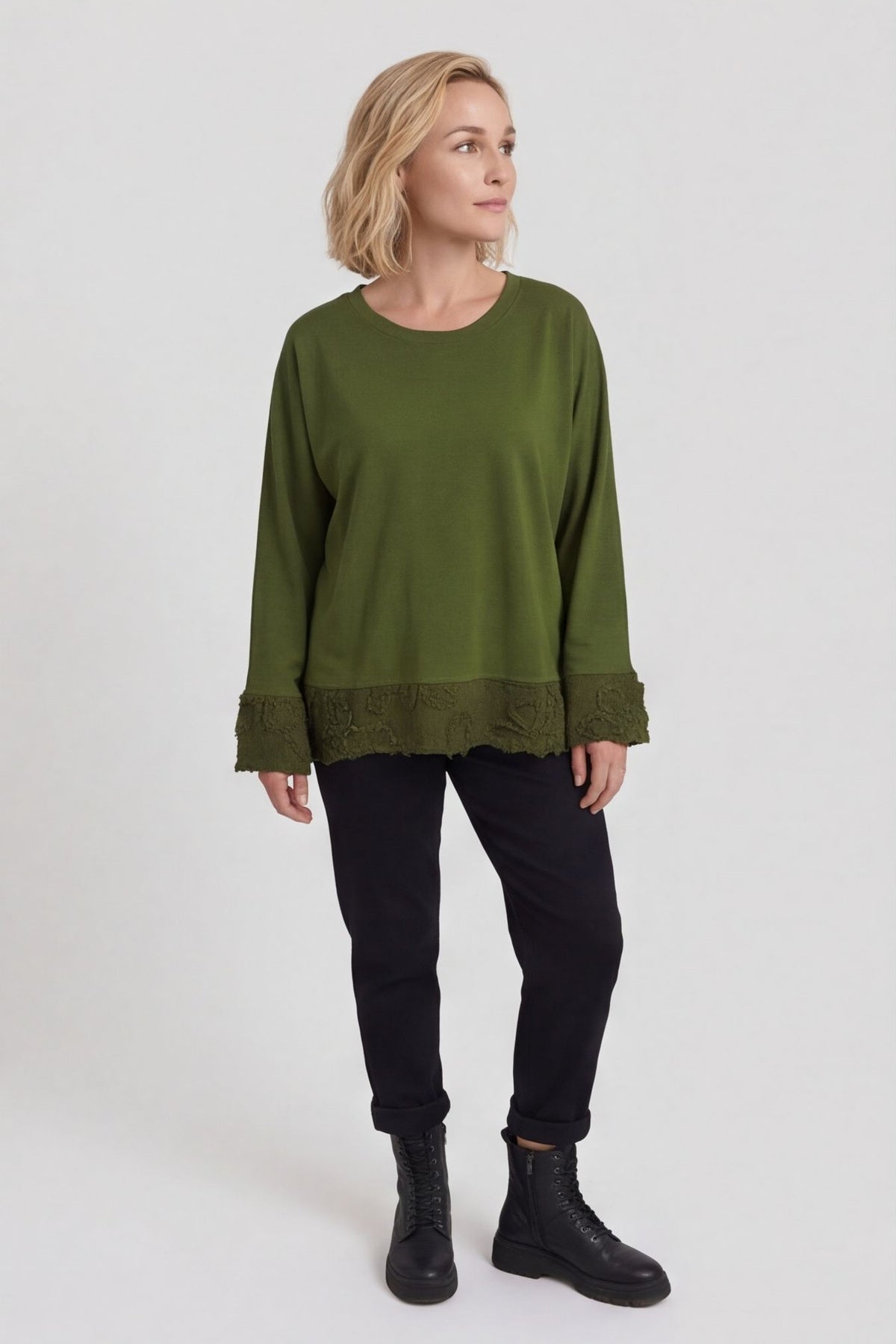 Nitara Cotton Top Olive – image 1 of 6