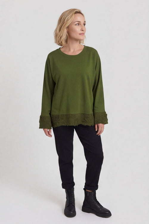 Nitara Cotton Top Olive – image 1 of 6