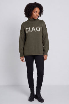 Ciao Knitted Jumper Khaki – image 1 of 6