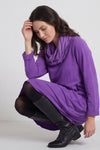 Rizo Snood Cotton Dress Purple – image 1 of 4