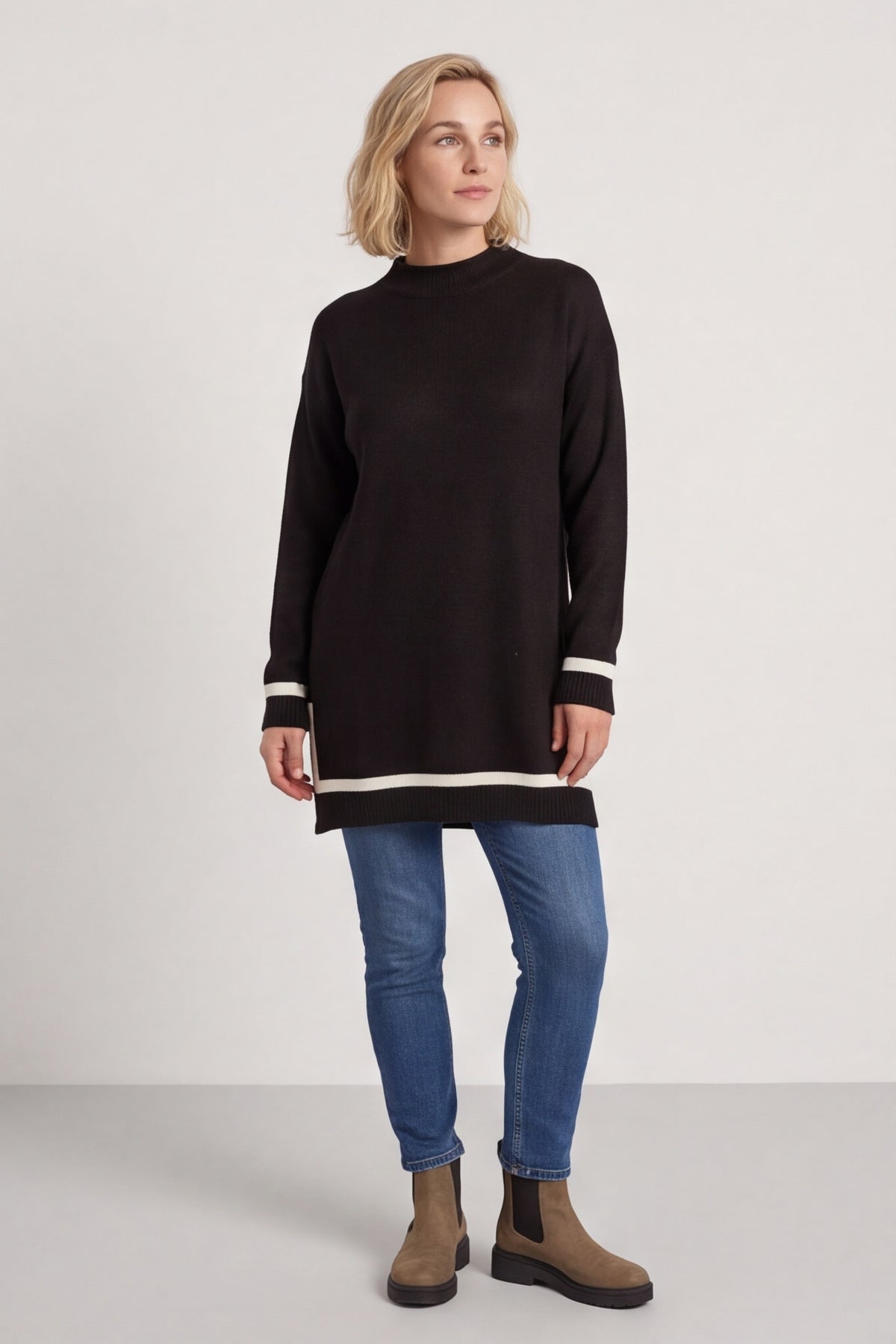 Suzette Knitted Jumper Cocoa – image 1 of 6