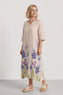 Lyla Floral Linen Dress Stone – image 1 of 6