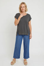 Catrin Top Marl Charcoal Marl Charcoal - Catrin Top Marl Charcoal – image 1 of 6