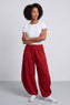 Deana Cotton Trousers Red – image 1 of 3