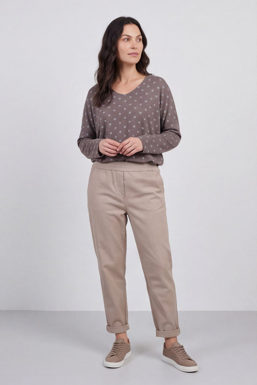 Rosaria Relaxed Turn-Up Trousers – image 1 of 5