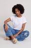 Aksana Flower Wide Leg Trousers Blue – image 1 of 6