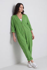 Paulton Needlecord Boilersuit Green Green - Paulton Needlecord Boilersuit Green – image 1 of 5