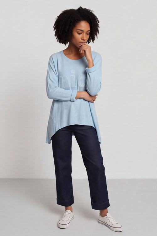 Nice Knit Top Light Blue – image 1 of 6