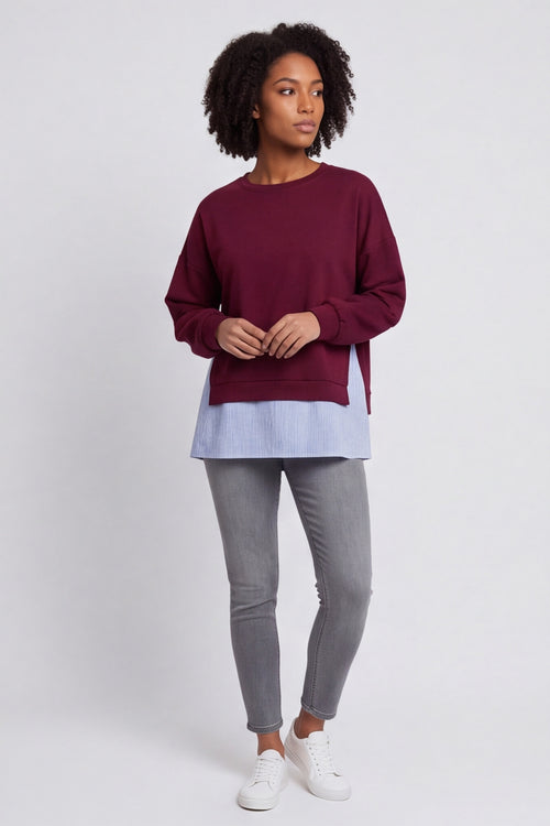 Gail Layer Detail Top Wine – image 1 of 6