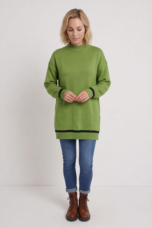 Suzette Knitted Jumper Green – image 1 of 6
