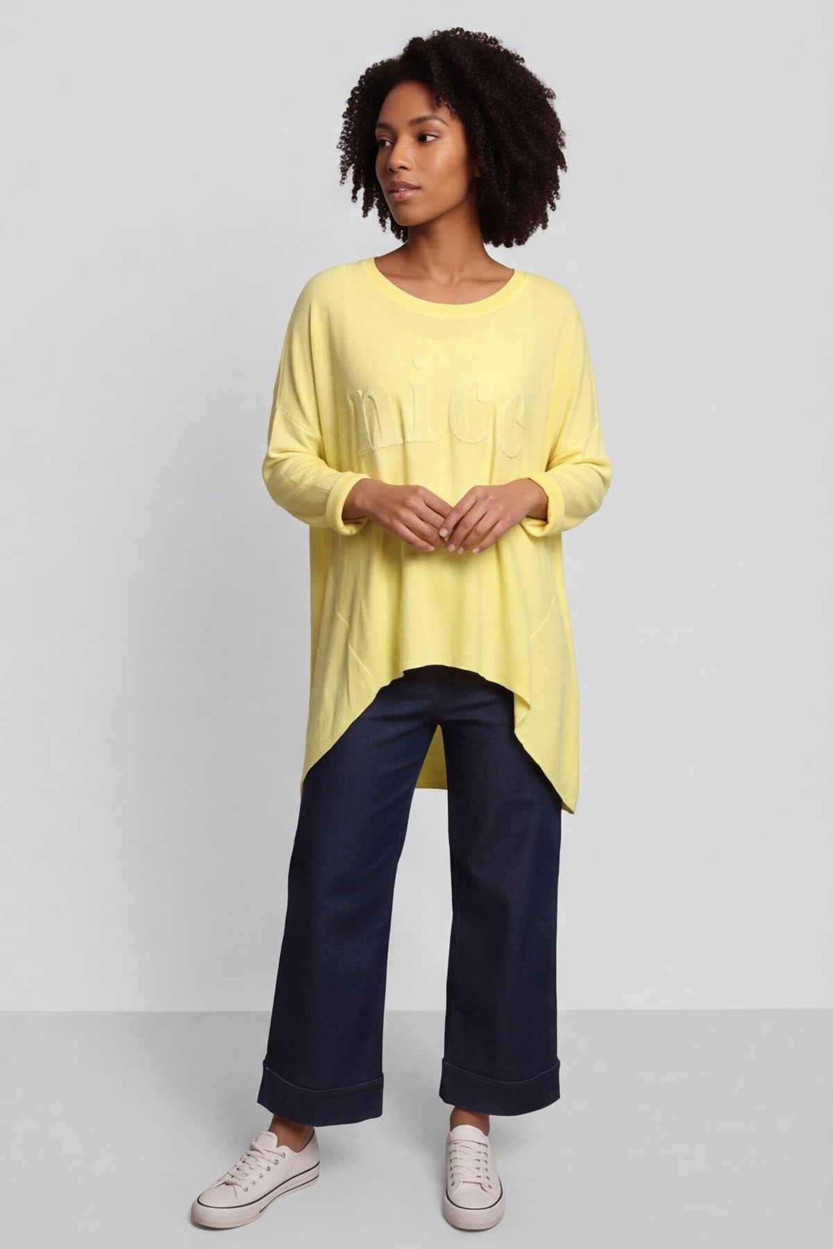 Nice Knit Top Yellow – image 1 of 4