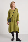 Florina Flower Patch Needlecord Dress Green – image 1 of 6