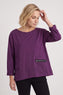 Laurissa Cotton Top Purple – image 1 of 4
